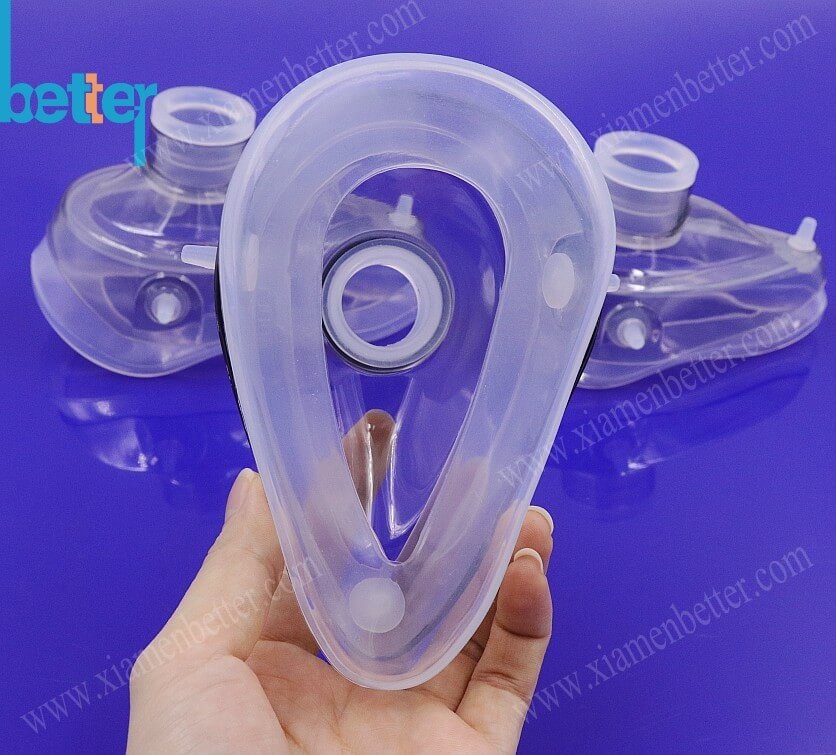 组合式上盖PC硅胶面罩医用呼吸面罩简易呼吸器医疗器械配件可定制零售批发